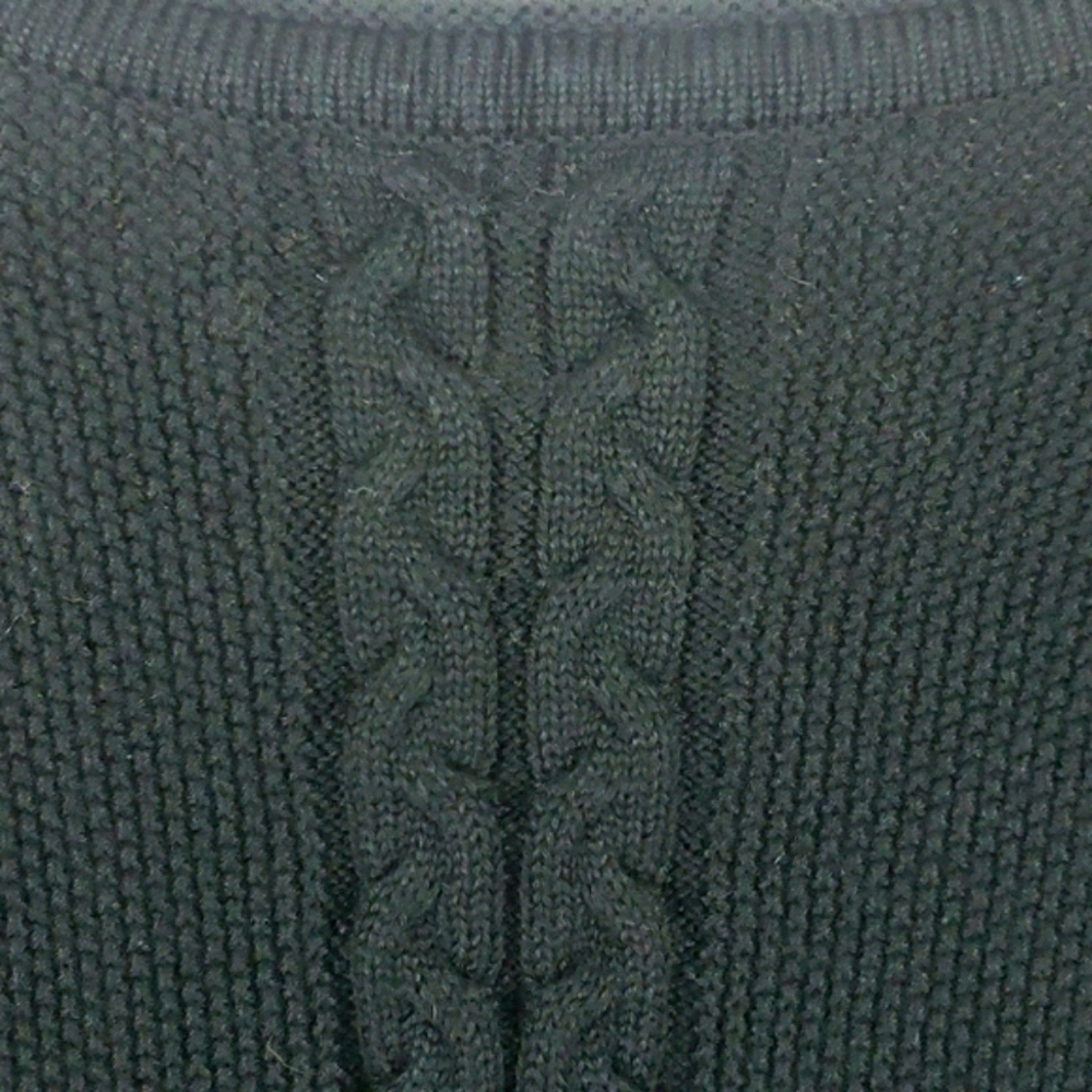 Knitted Long Sleeve Sweater Black and Gray - Picture 6 of 10